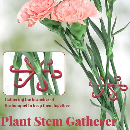 Plant Stem Support - 4PCS Reusable Folding Frame, No-Stake Trellis