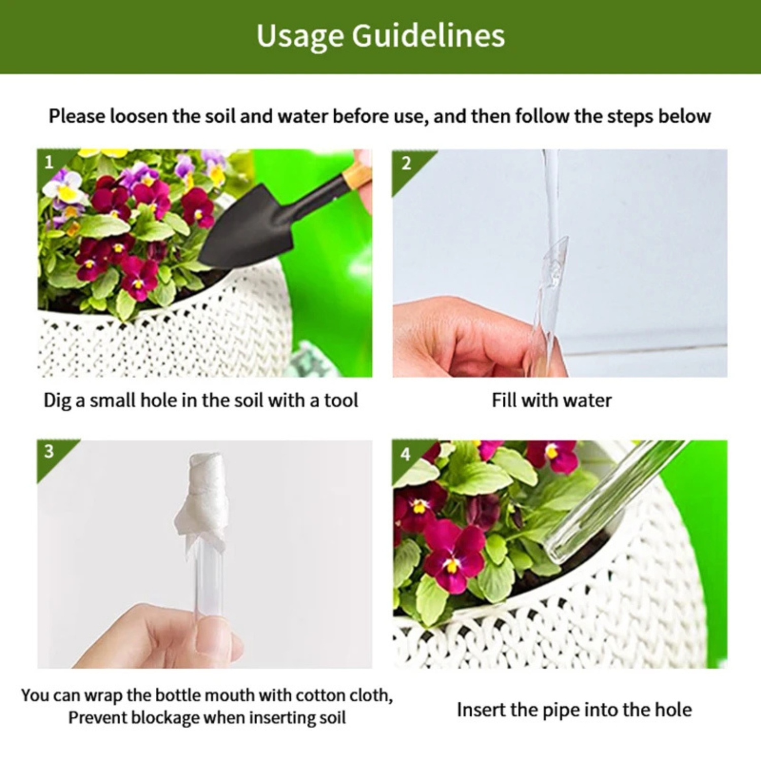 Glass Plant Self-Watering Globes - Set of 2- Clearance