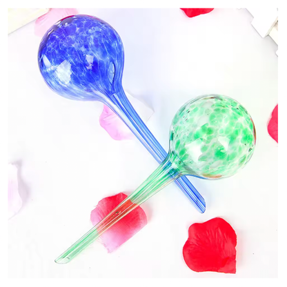 Glass Plant Self-Watering Globes - Set of 2- Clearance
