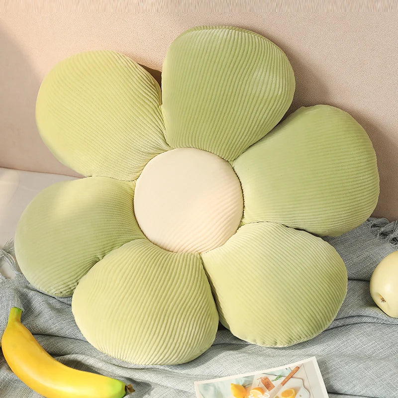 Six Petal Flower Cushion - Soft Plush Comfort in Vibrant Colors