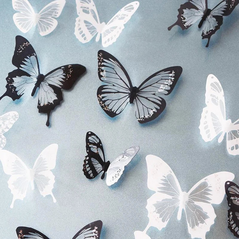 3D Butterfly Wall Stickers - 18 Pcs