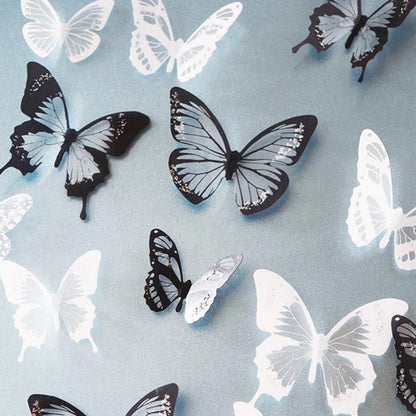 3D Butterfly Wall Stickers - 18 Pcs