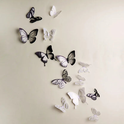 3D Butterfly Wall Stickers - 18 Pcs