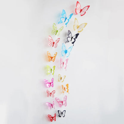 3D Butterfly Wall Stickers - 18 Pcs