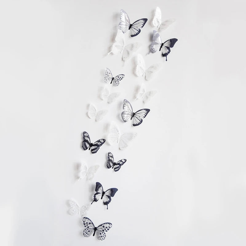 3D Butterfly Wall Stickers - 18 Pcs