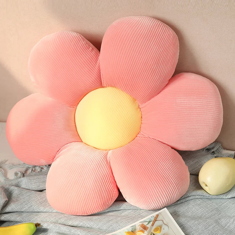 Six Petal Flower Cushion - Soft Plush Comfort in Vibrant Colors