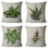 cactus print cushion cover