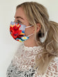 Medical Grade Disposable Face Mask 3-Ply Orange Bloom  10 x 10 Packs | 100 Masks              ack Adult