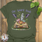 Military Green t-shirt featuring the design The Gourd Book printed in halloween pumpkin shirt.