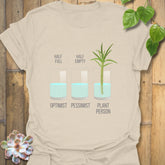 Natural t-shirt featuring the design Plant Person printed, organic nature-inspired shirt.