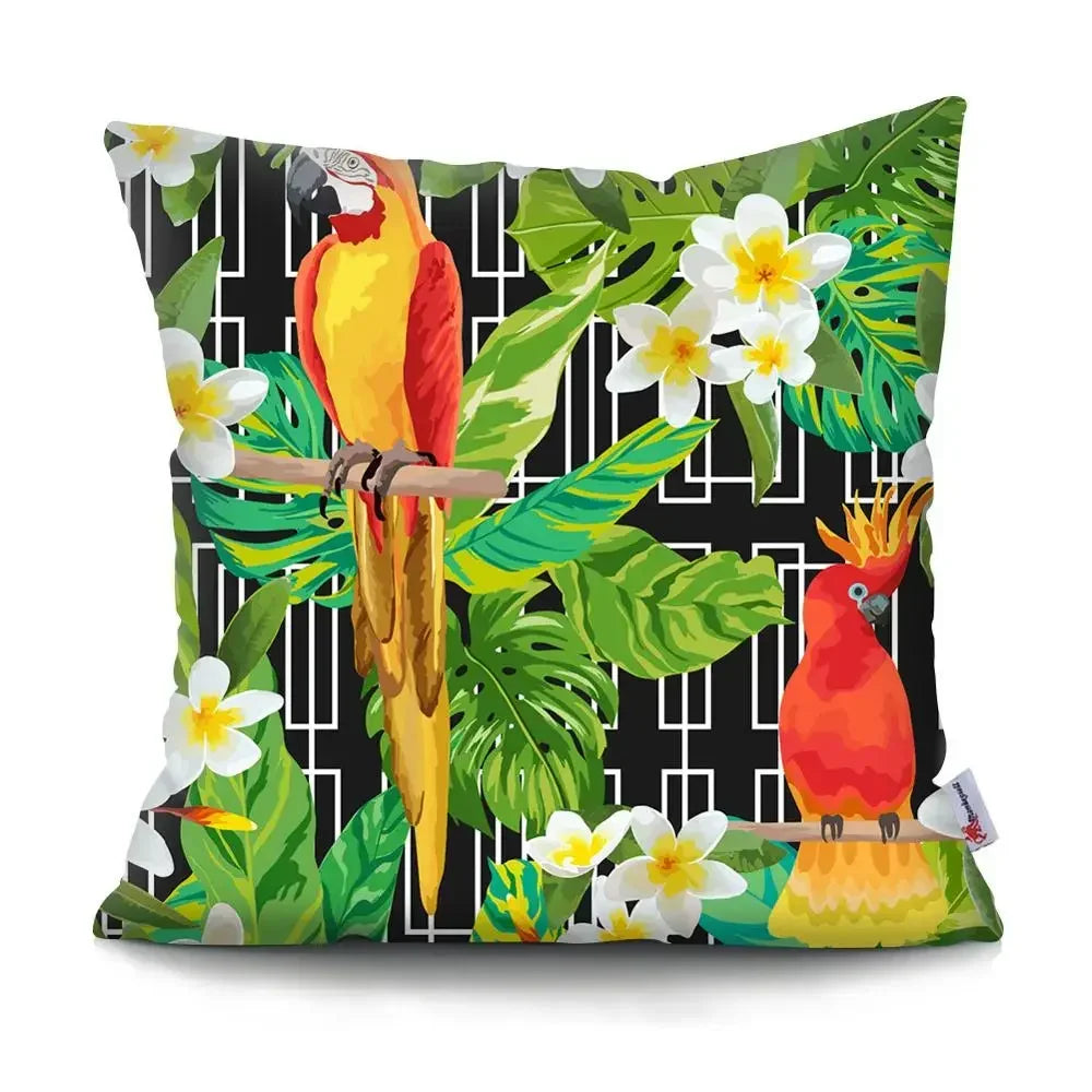 parrot pillow cover 