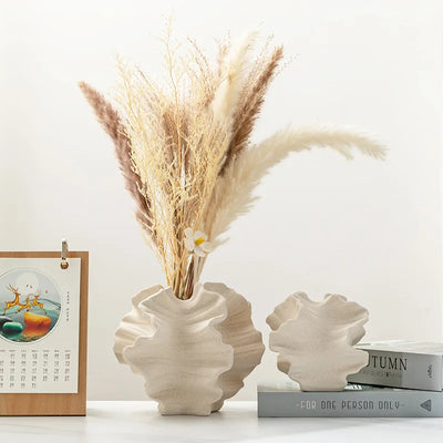 White ceramic vase