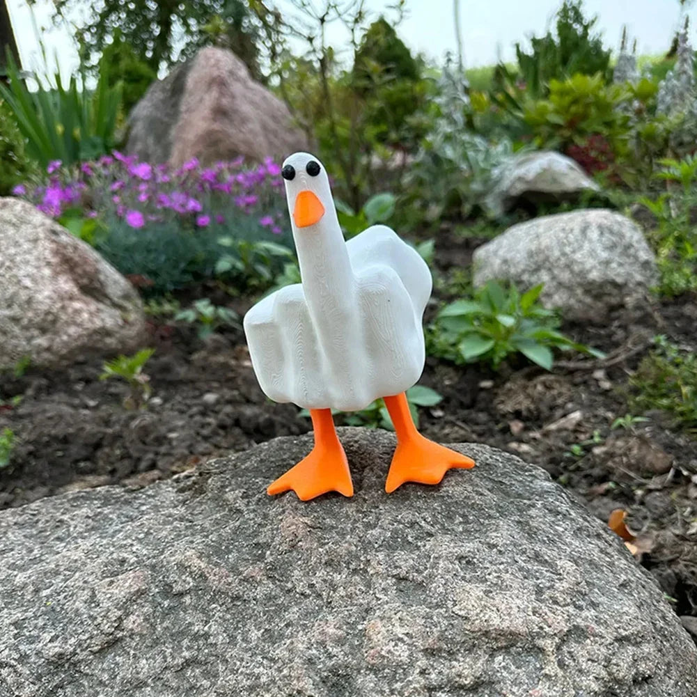 Middle Finger Duck Decor