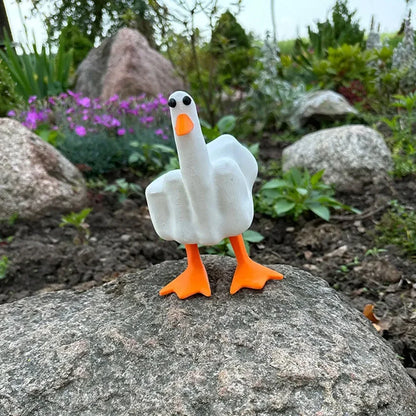 Middle Finger Duck Decor