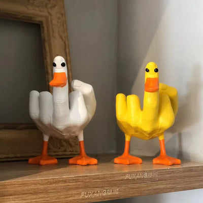 Middle Finger Duck Decor