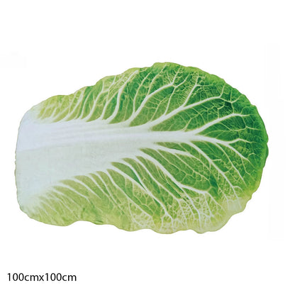Cabbage Flannel Blanket - Double-Sided