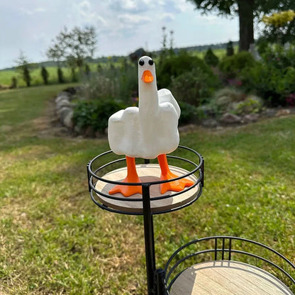 Middle Finger Duck Decor