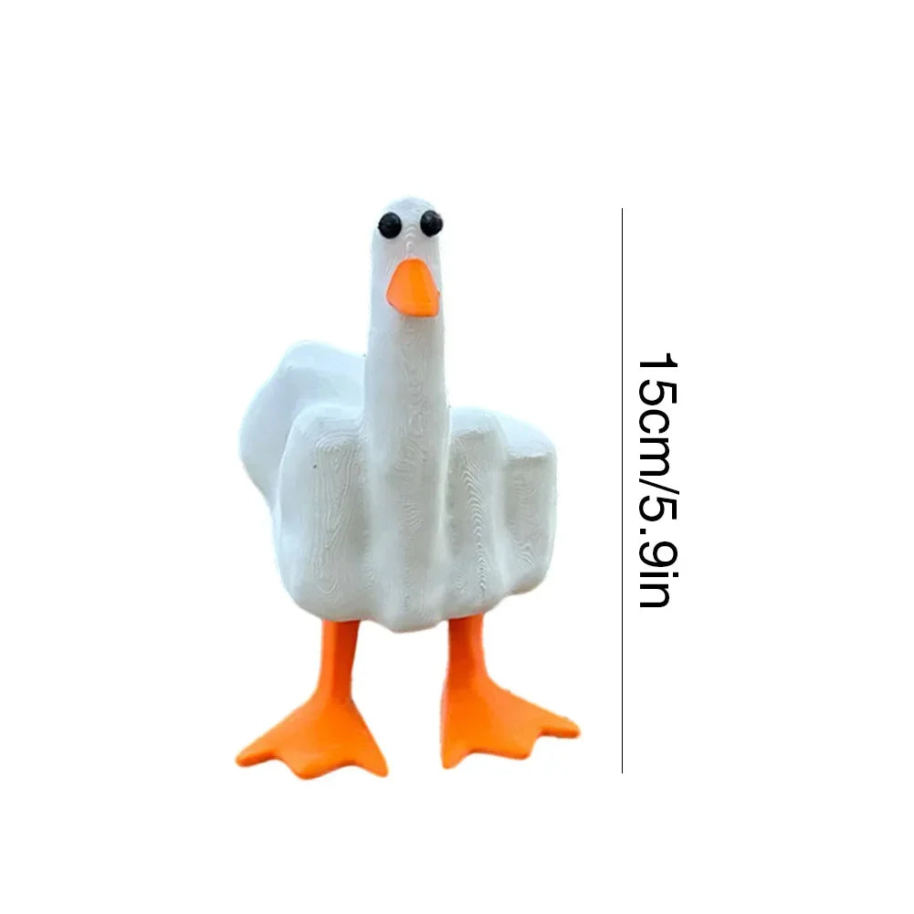 Middle Finger Duck Decor