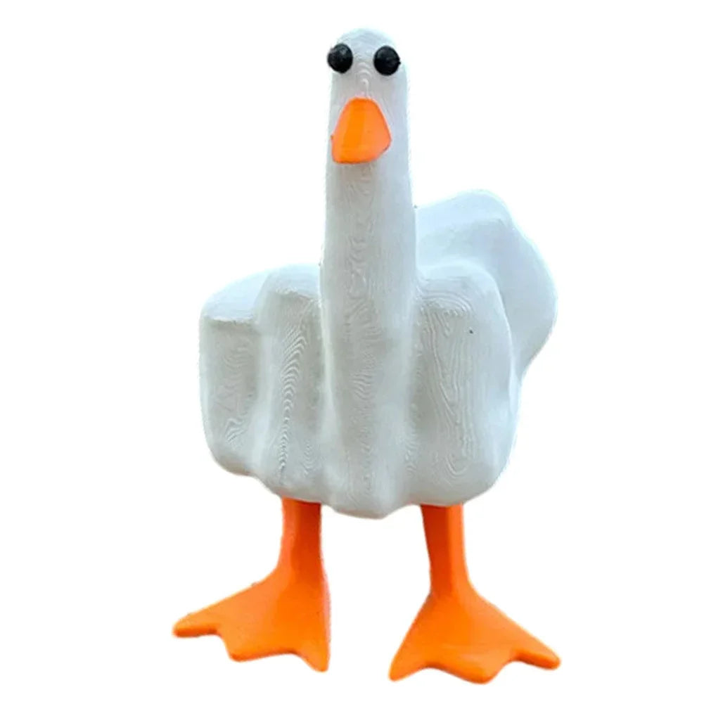 Middle Finger Duck Decor