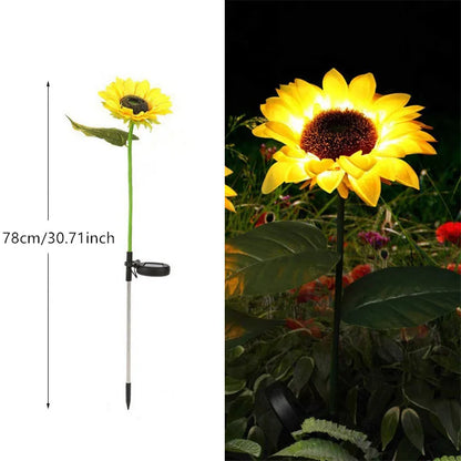 Solar Sunflower Garden Lights