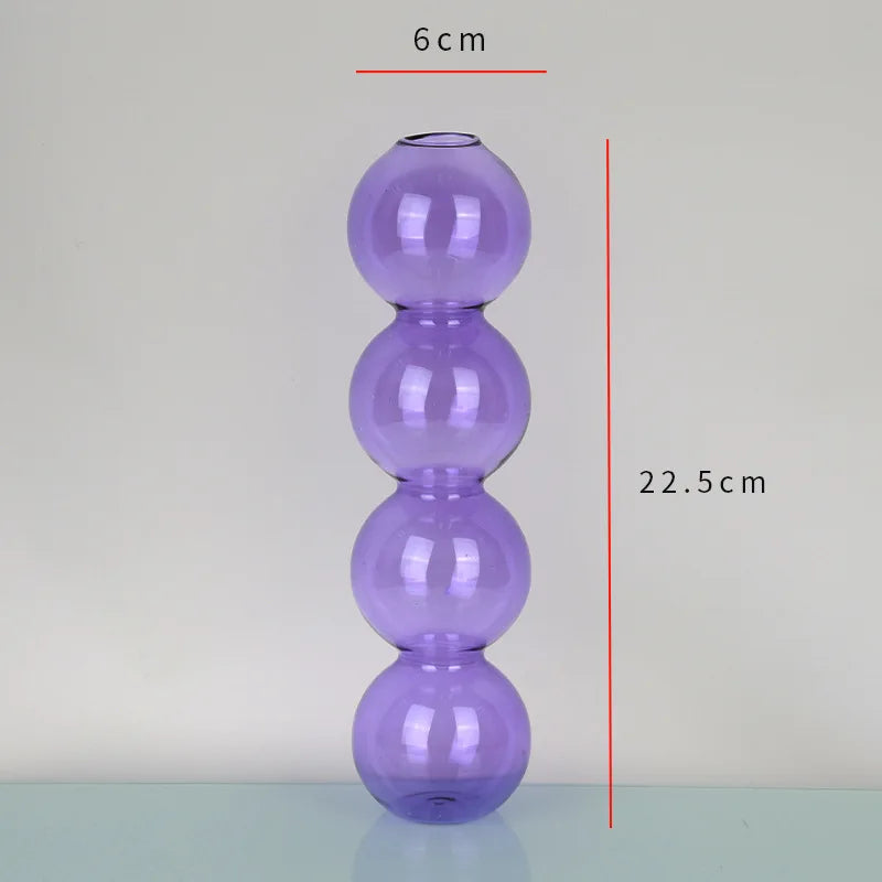 purple bubble vase