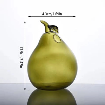 Pomegranate Pear Zucchini Fruit Shaped Glass Vase