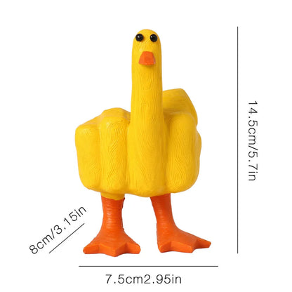 Middle Finger Duck Decor