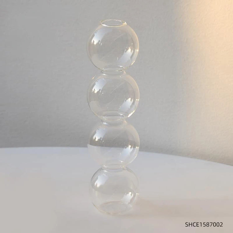 clear bubble vase