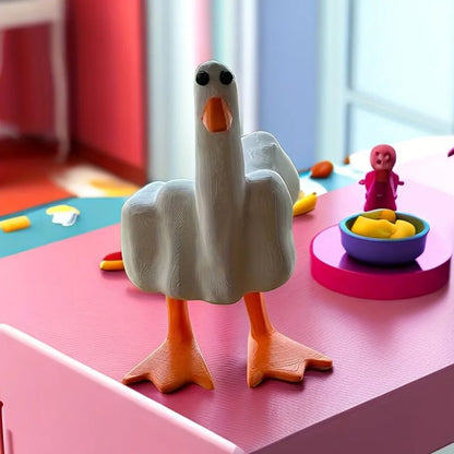 Middle Finger Duck Decor