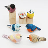 Handmade bird figurines