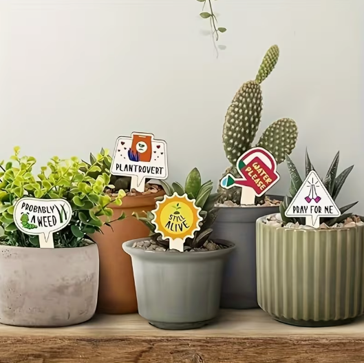 Emotional Support Plant Stakes (Set of 10) – Clearance