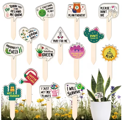 Emotional Support Plant Stakes (Set of 10) – Clearance