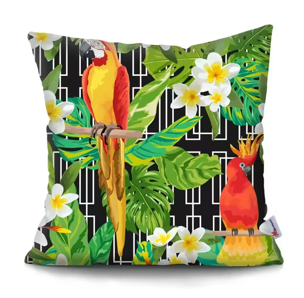 Tropical Parrot Cushion Cover 45 x 45cm – Clearance