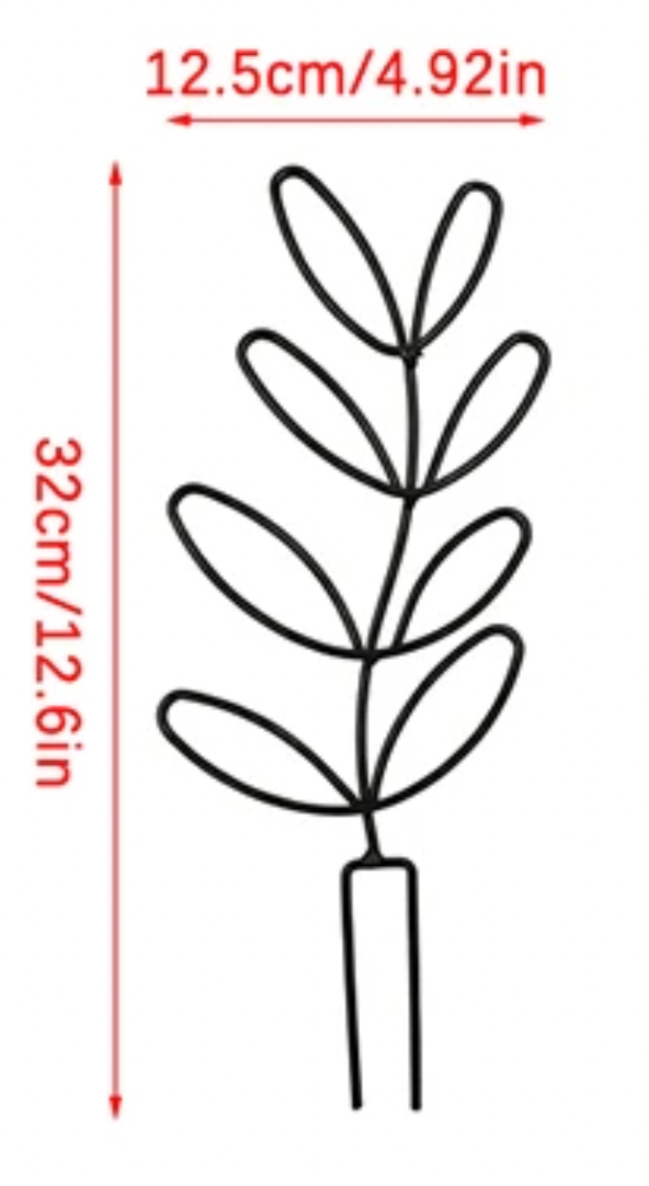 Black Metal Plant Trellis – Minimal Vine Support (Clearance)