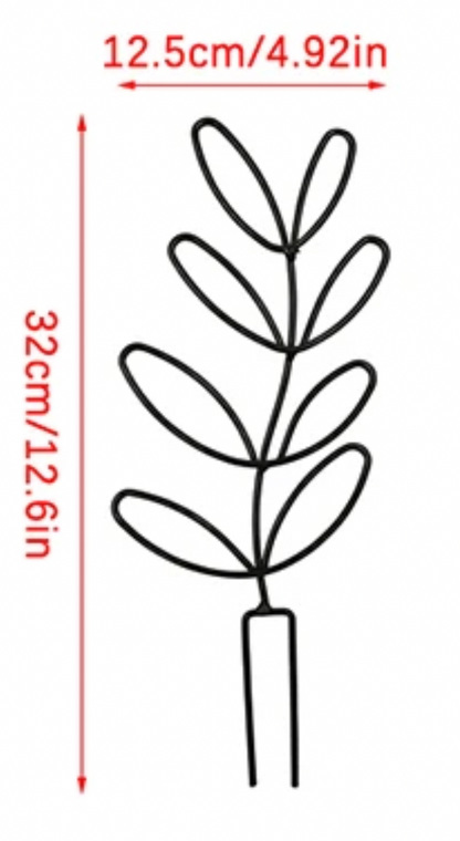 Black Metal Plant Trellis – Minimal Vine Support (Clearance)