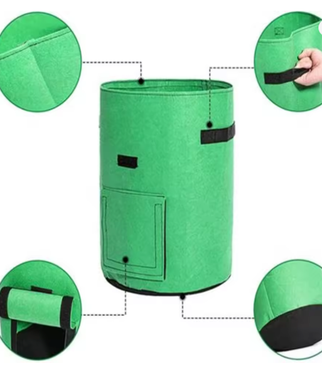 15L Felt Potato Growing Bag – With Harvest Window - Clearance