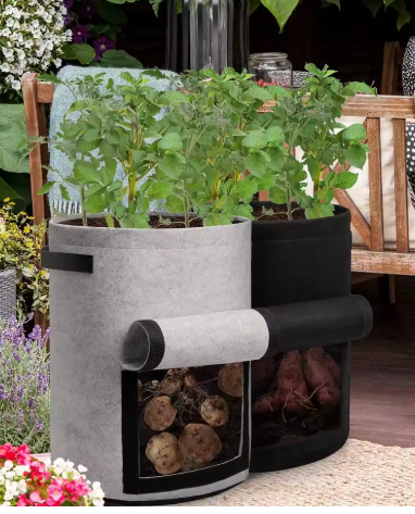 15L Felt Potato Growing Bag – With Harvest Window - Clearance