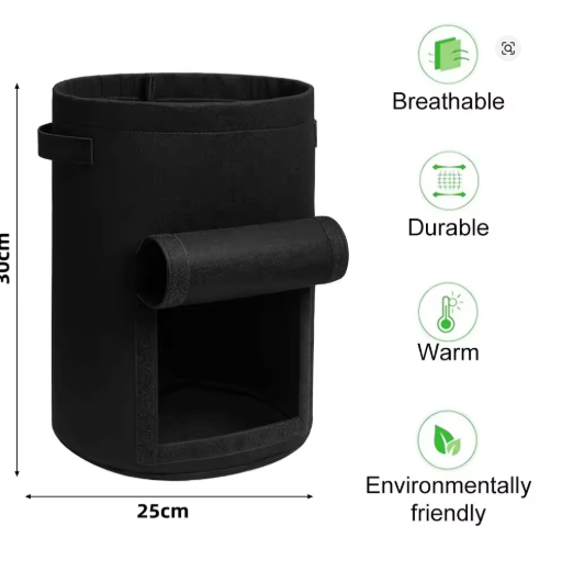 15L Felt Potato Growing Bag – With Harvest Window - Clearance