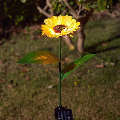 Solar Sunflower Garden Lights