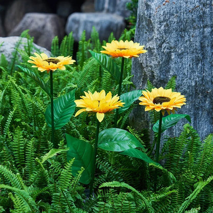 Solar Sunflower Garden Lights