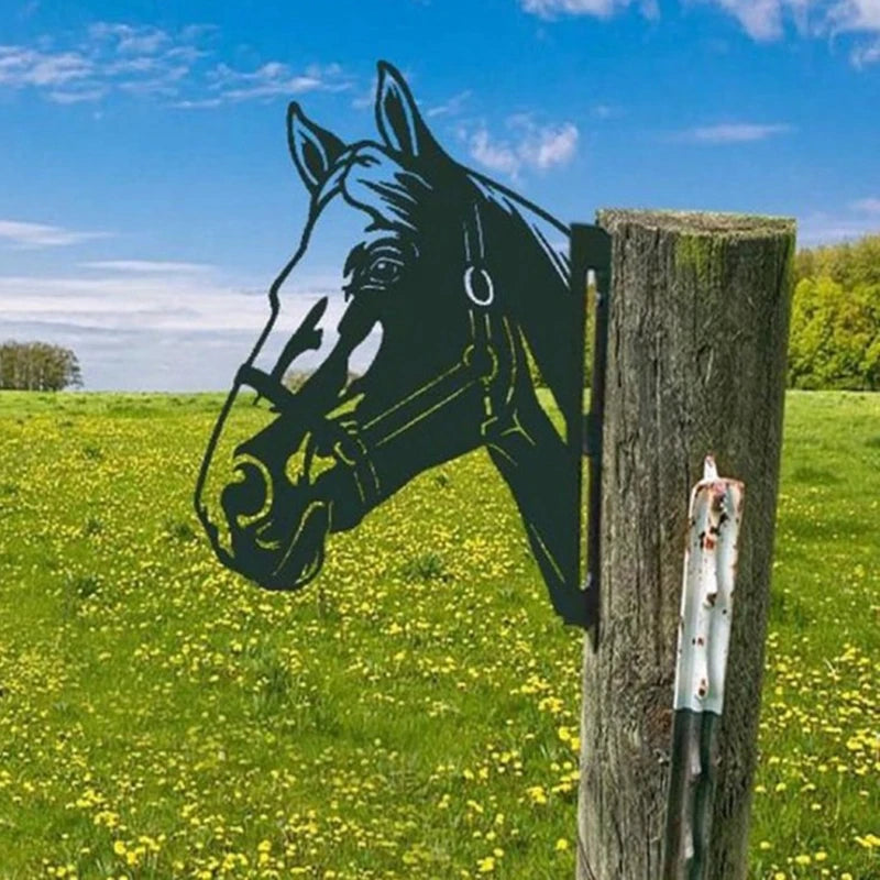 Metal Peeping Animal Wall Art Sculpture