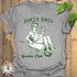Sport Grey t-shirt featuring the design Garden Club printed in bold green letters, garden lover t-shirt.