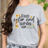 Sport Grey t-shirt featuring the design Keep Calm and Garden On, unisex gardening shirt.