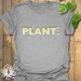 Sport grey t-shirt featuring the design Plant Mum, comfy plant mom shirt.