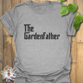 Sport grey t-shirt featuring the design The Gardenfather, garden graphic tee