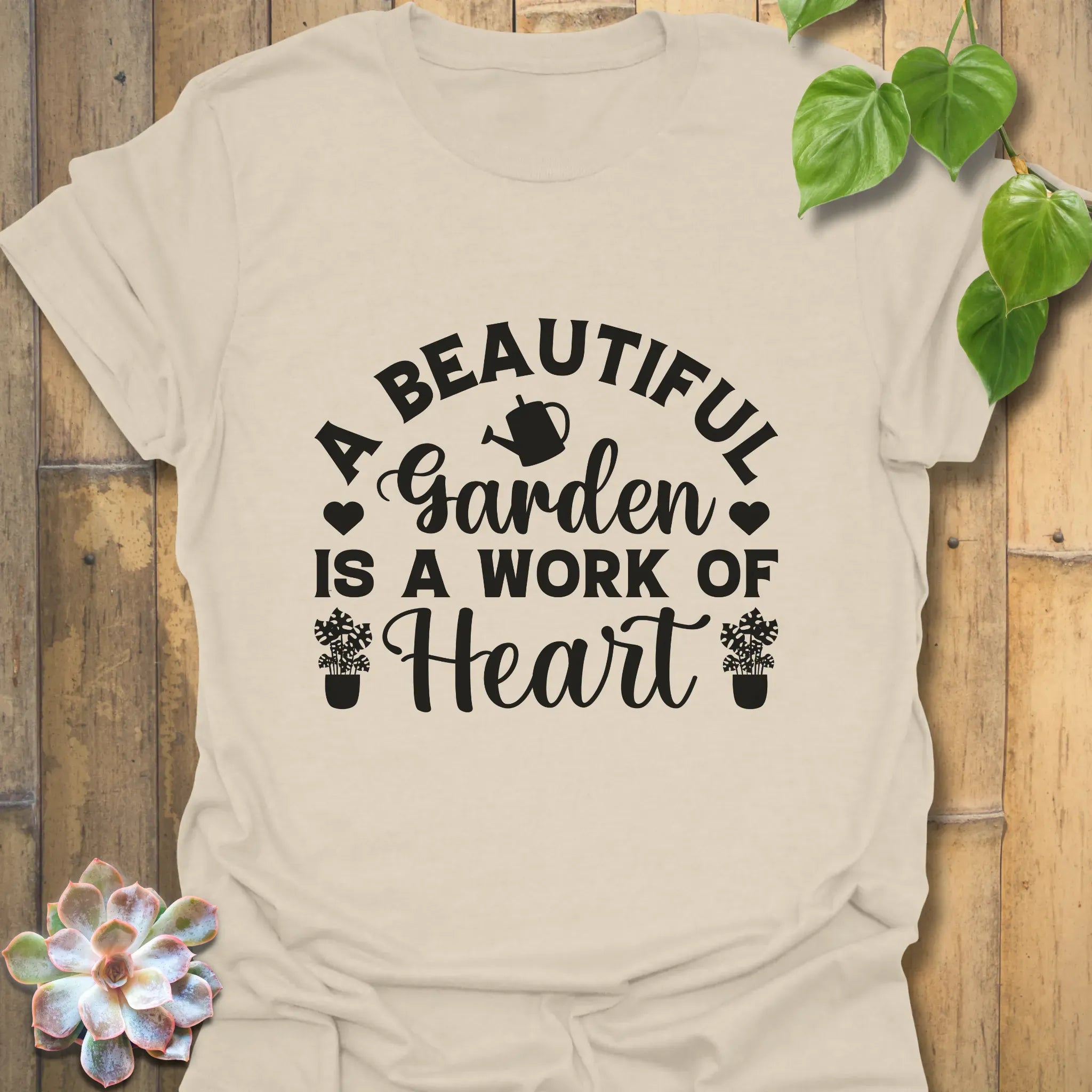 A Beautiful Garden T-shirt Natural / S T-Shirt