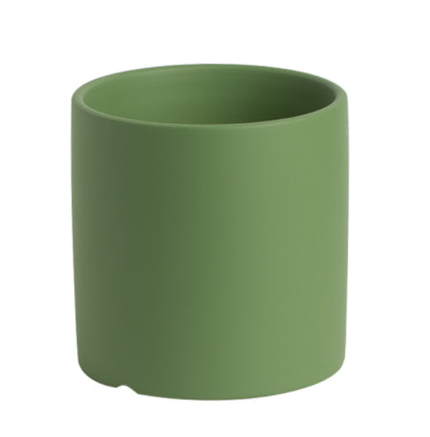 green ceramic plant holder