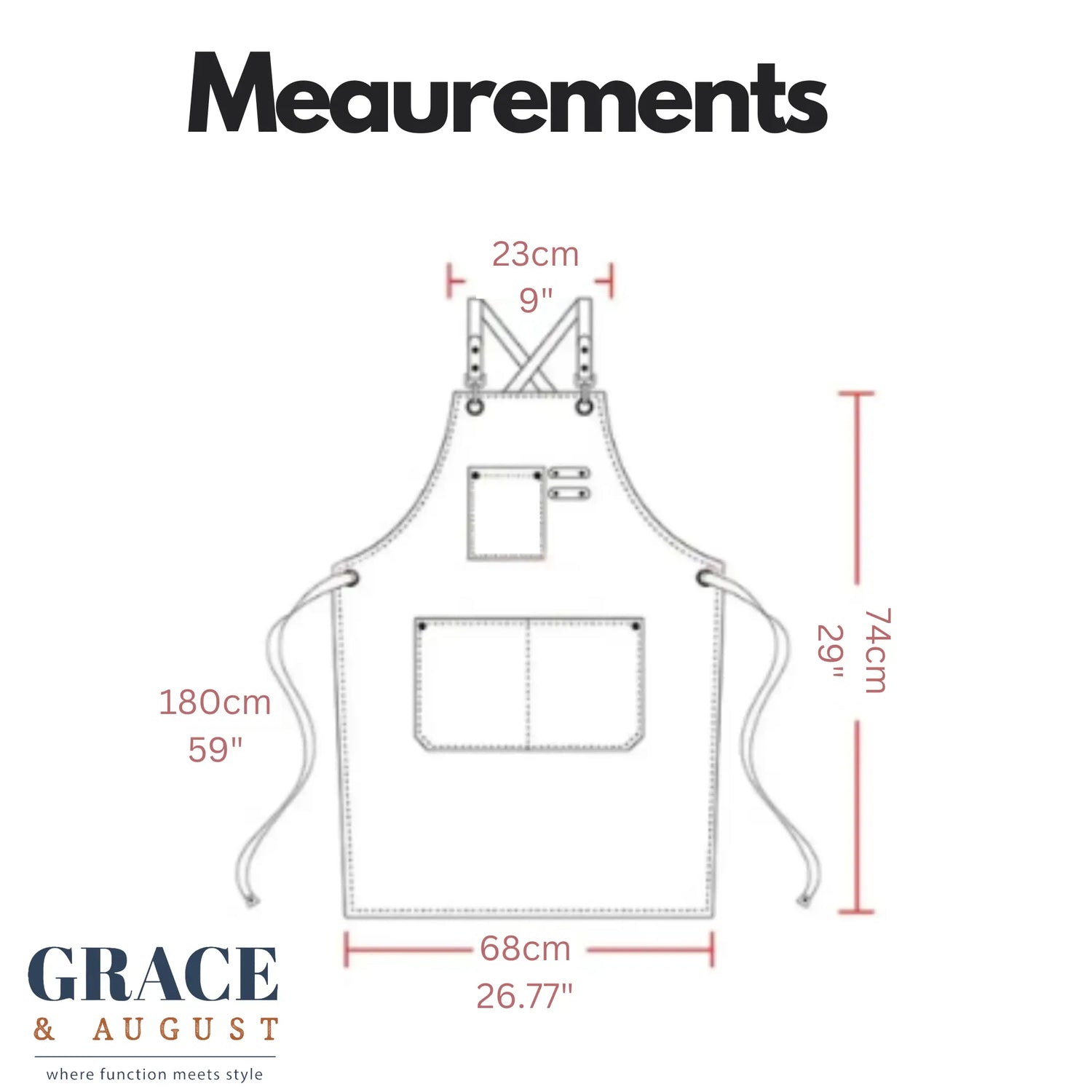 Adjustable Cross-Back Canvas Apron | Durable with Large Pockets – Ideal for BBQ, Workshop, and Crafting Apron