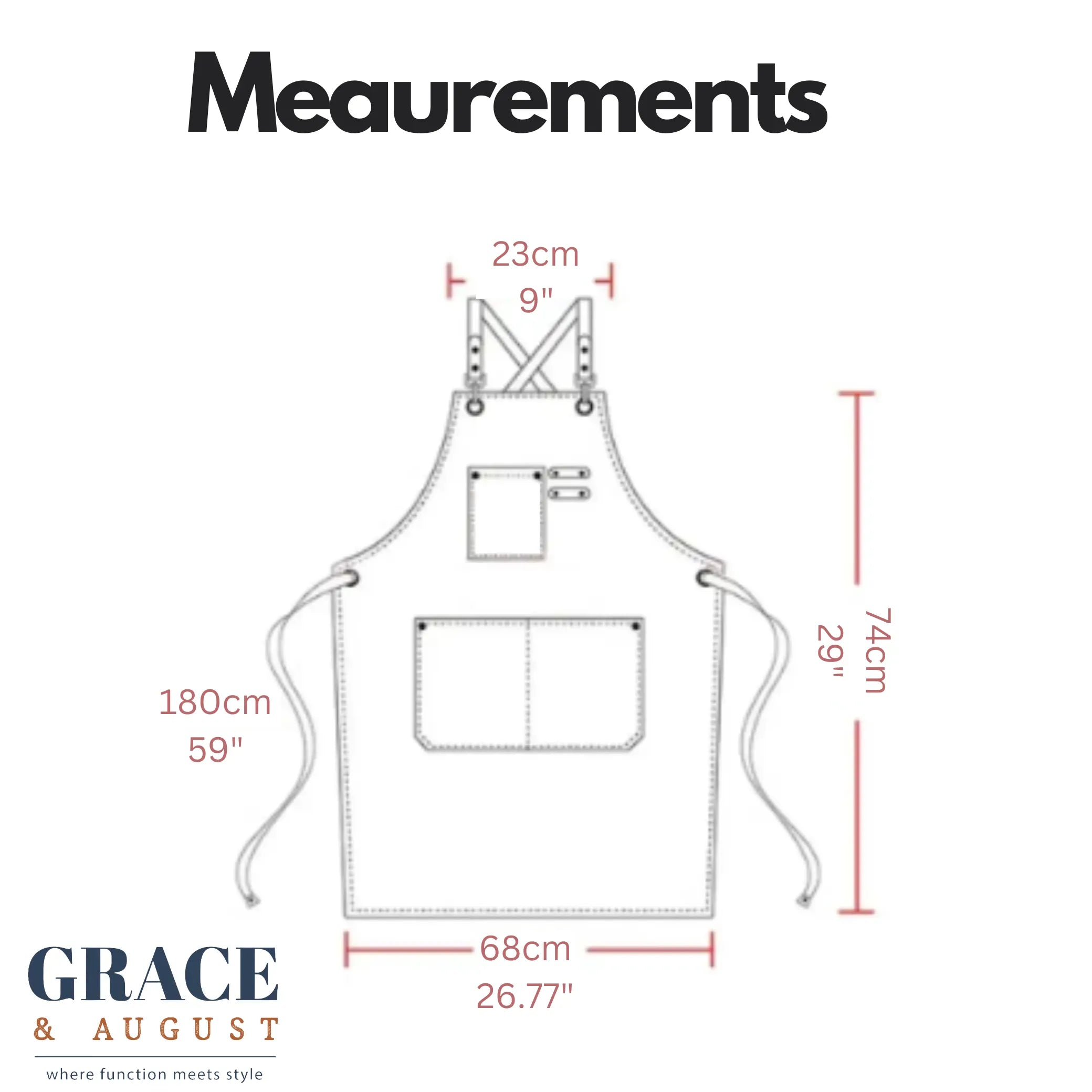 Adjustable Cross-Back Canvas Apron | Durable with Large Pockets – Ideal for BBQ, Workshop, and Crafting Apron
