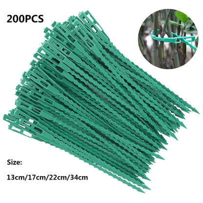 Adjustable Garden Cable Ties – Reusable Plant Fasteners 200PCS / 13CM Garden Cable